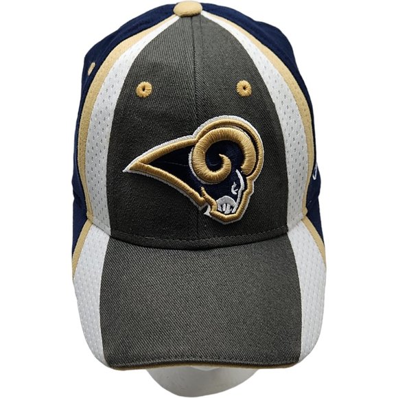 Los Angeles Rams Hat Cap Flex Fit Ball Cap Reebok NFL Football Mens - Picture 1 of 8